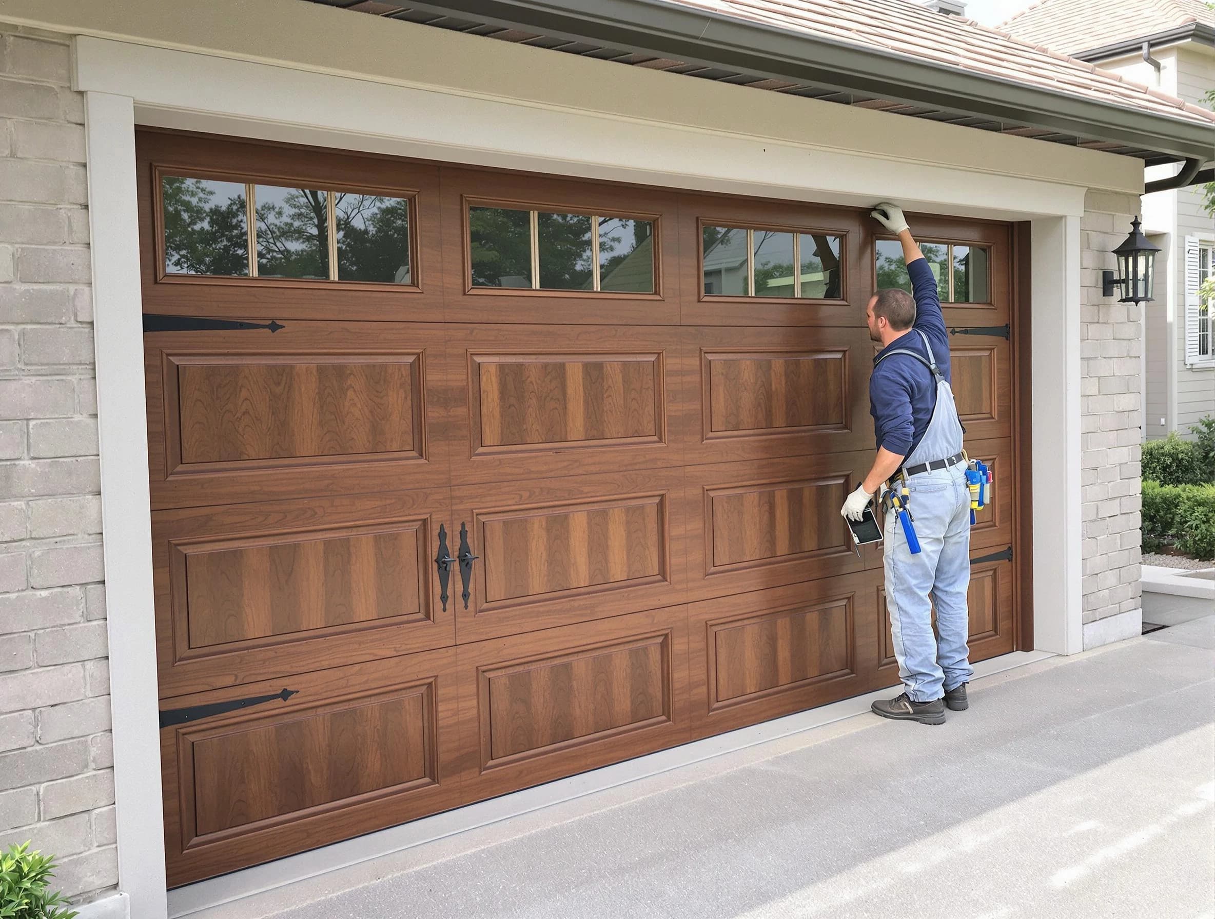 Custom garage door showcase by Marlborough Garage Door Repair in Marlborough
