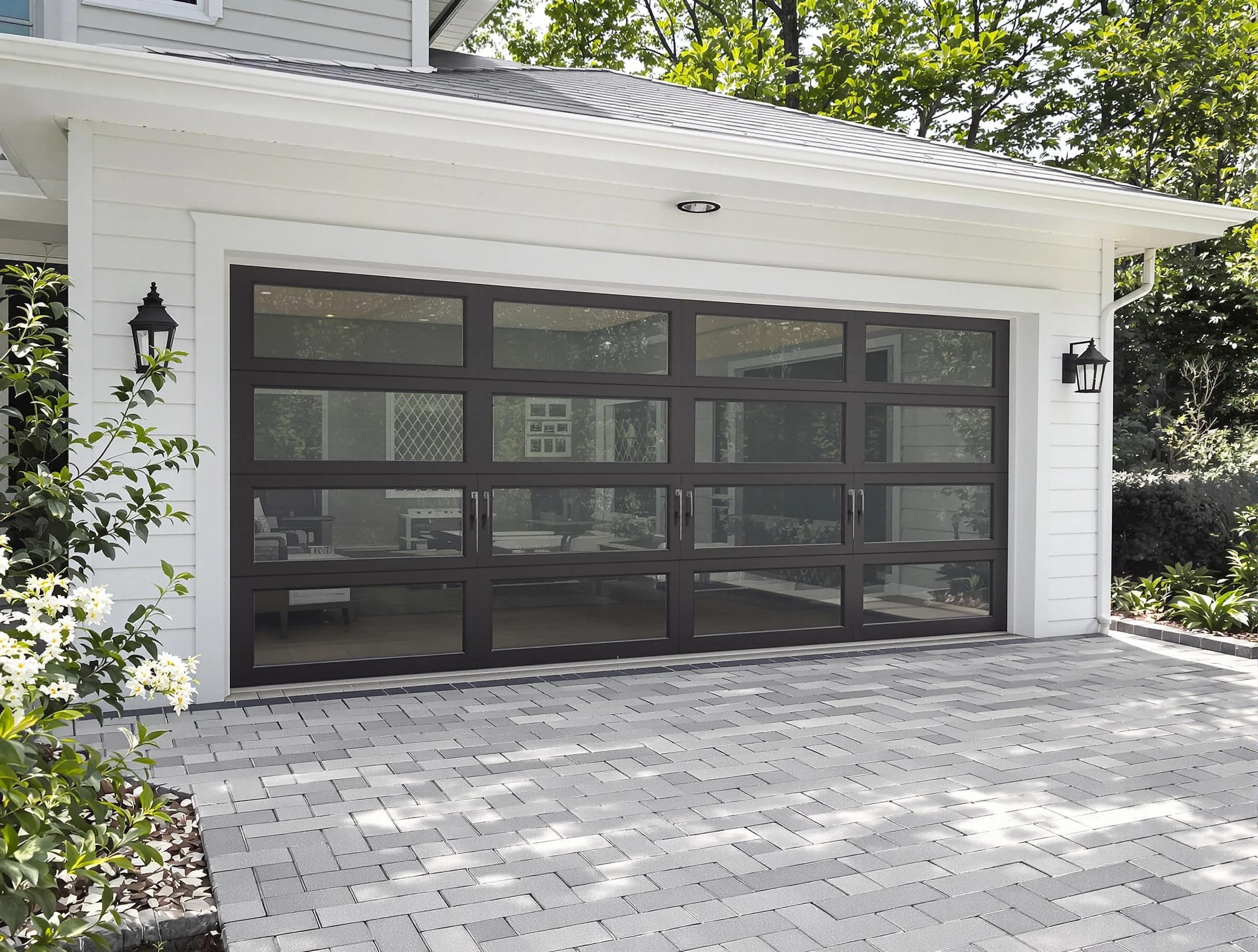 Marlborough Garage Door Repair design specialist presenting custom garage door options to Marlborough homeowner