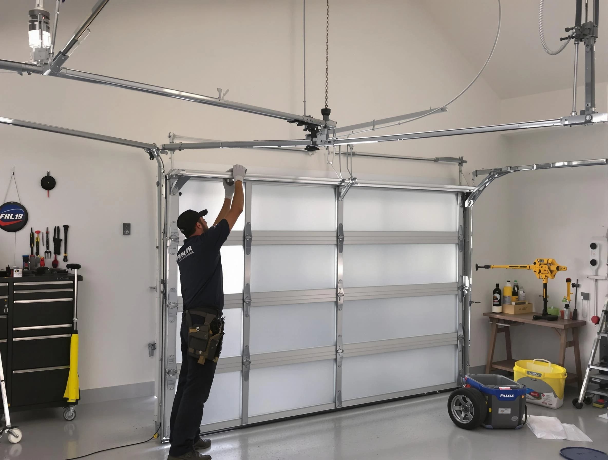 Marlborough Garage Door Repair certified team performing precision garage door installation in Marlborough