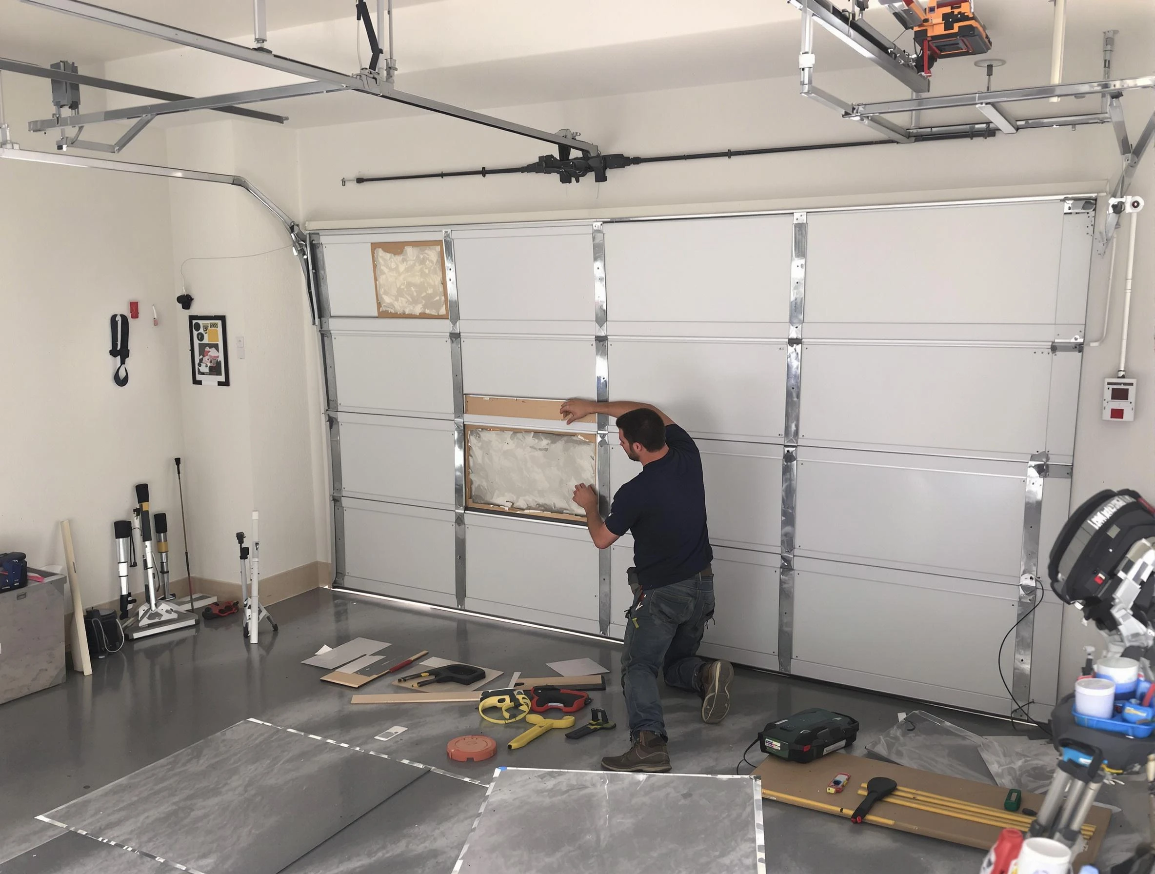 Garage Door Panel Repair in Marlborough