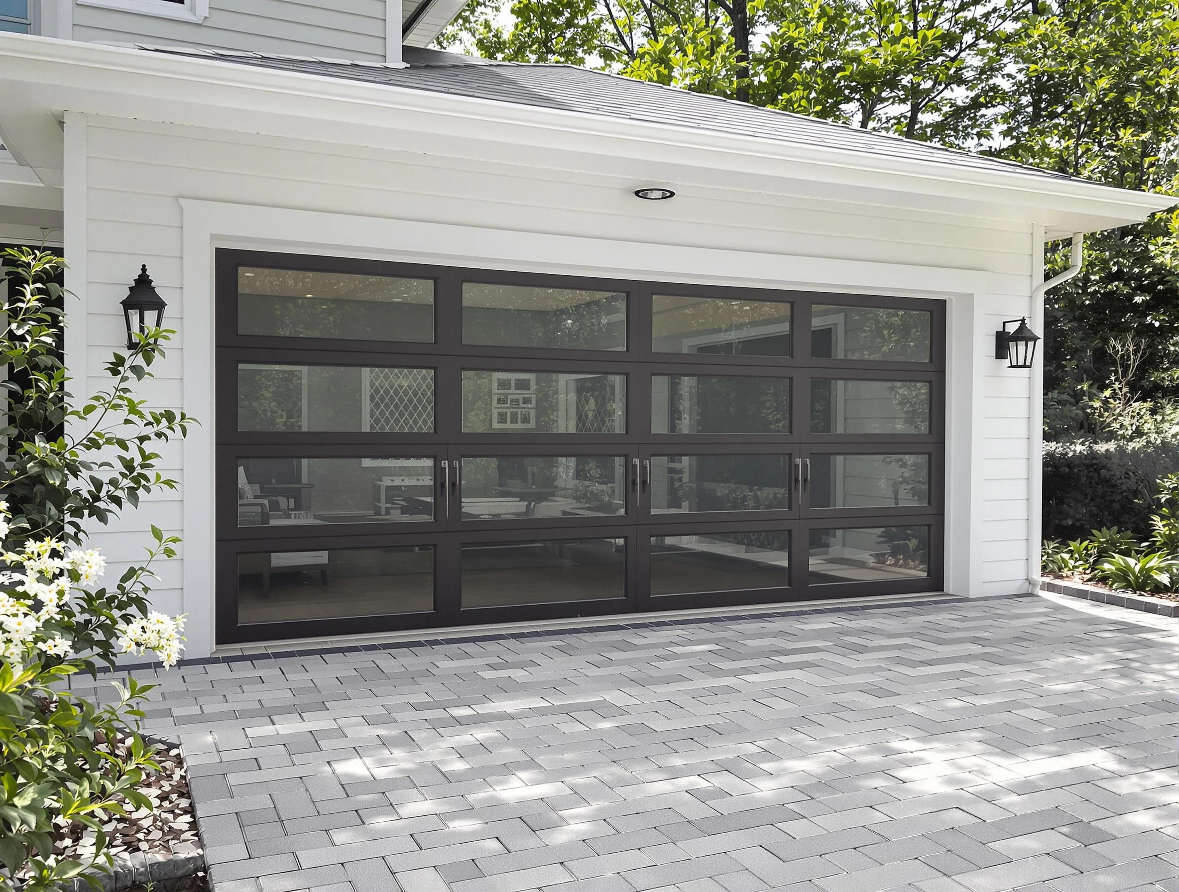 Marlborough Garage Door Repair design specialist presenting custom garage door options to Marlborough homeowner