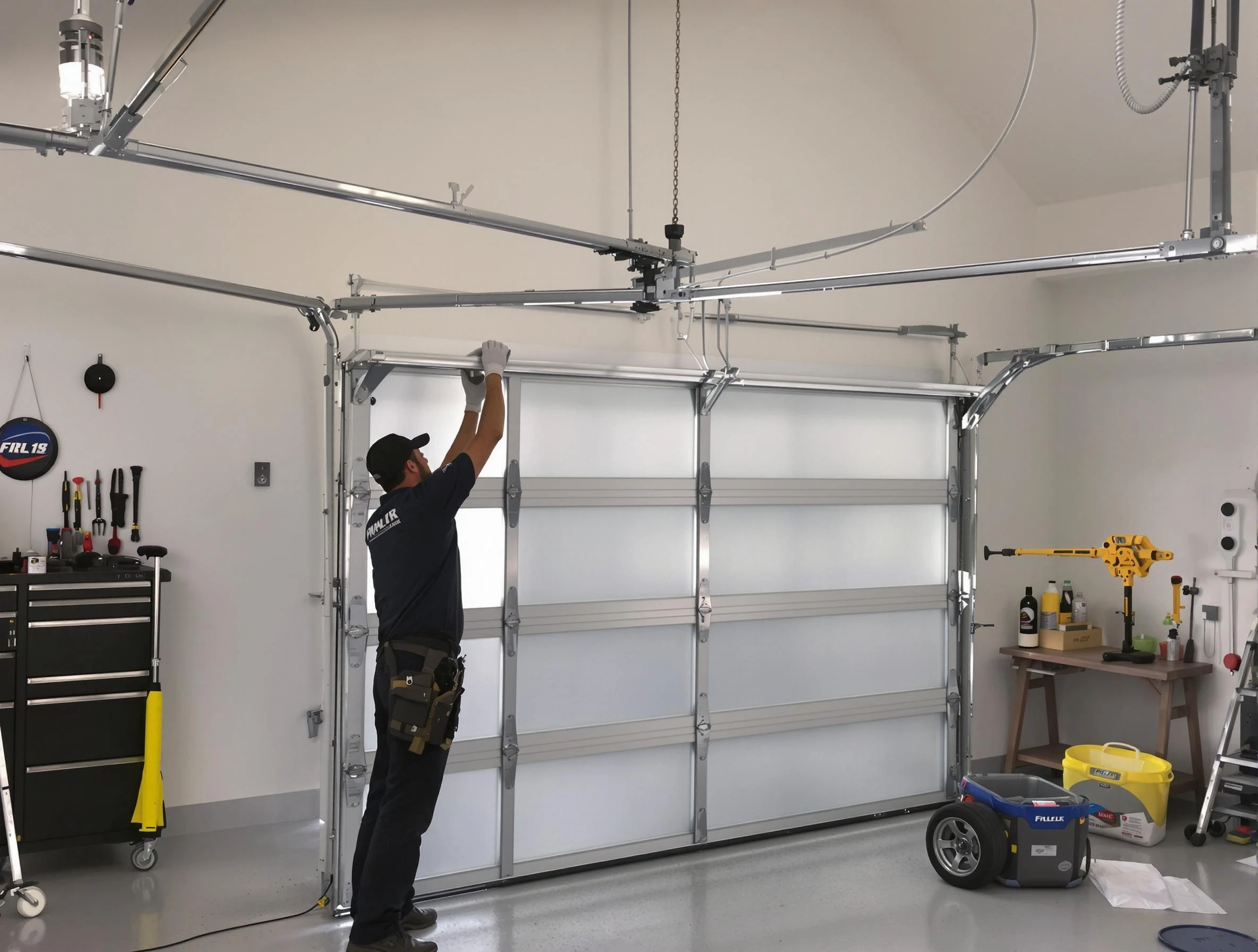 Marlborough Garage Door Repair certified team performing precision garage door installation in Marlborough